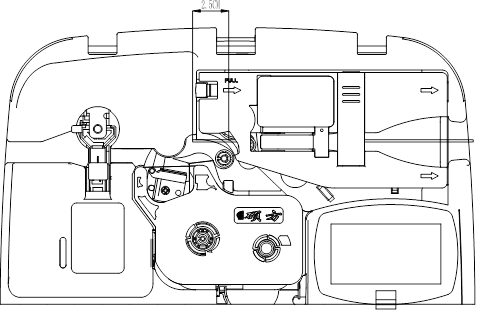 標簽線號兩用機安裝套管