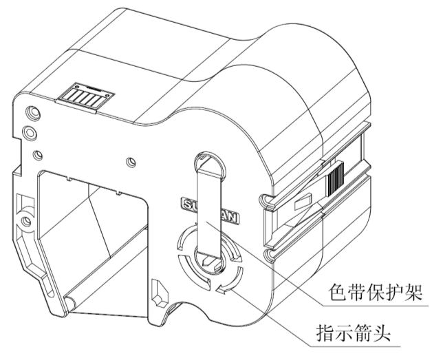 碩方標(biāo)牌機(jī)色帶安裝