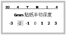 線號機半切深度調整