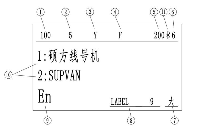 碩方TP70線號管打印機鍵盤按鍵使用說明